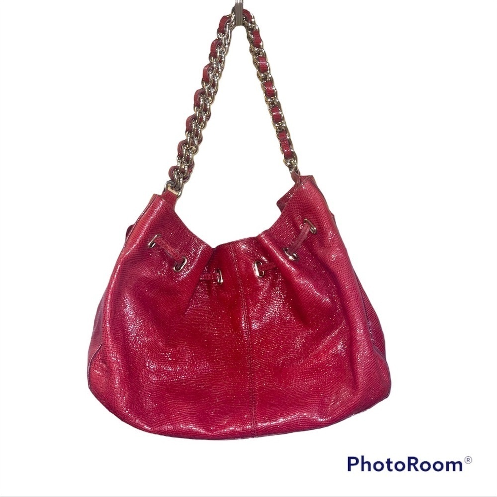 Kate Spade Madison Ave Revelry Plie Drawstring Bag Red